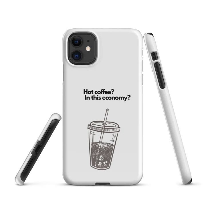 Economy Iced Coffee iPhone Case product image (2)