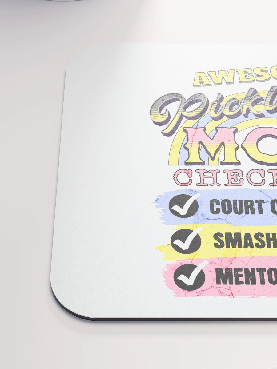 Awesome Pickleball Mom Checklist Mouse Pad product image (6)
