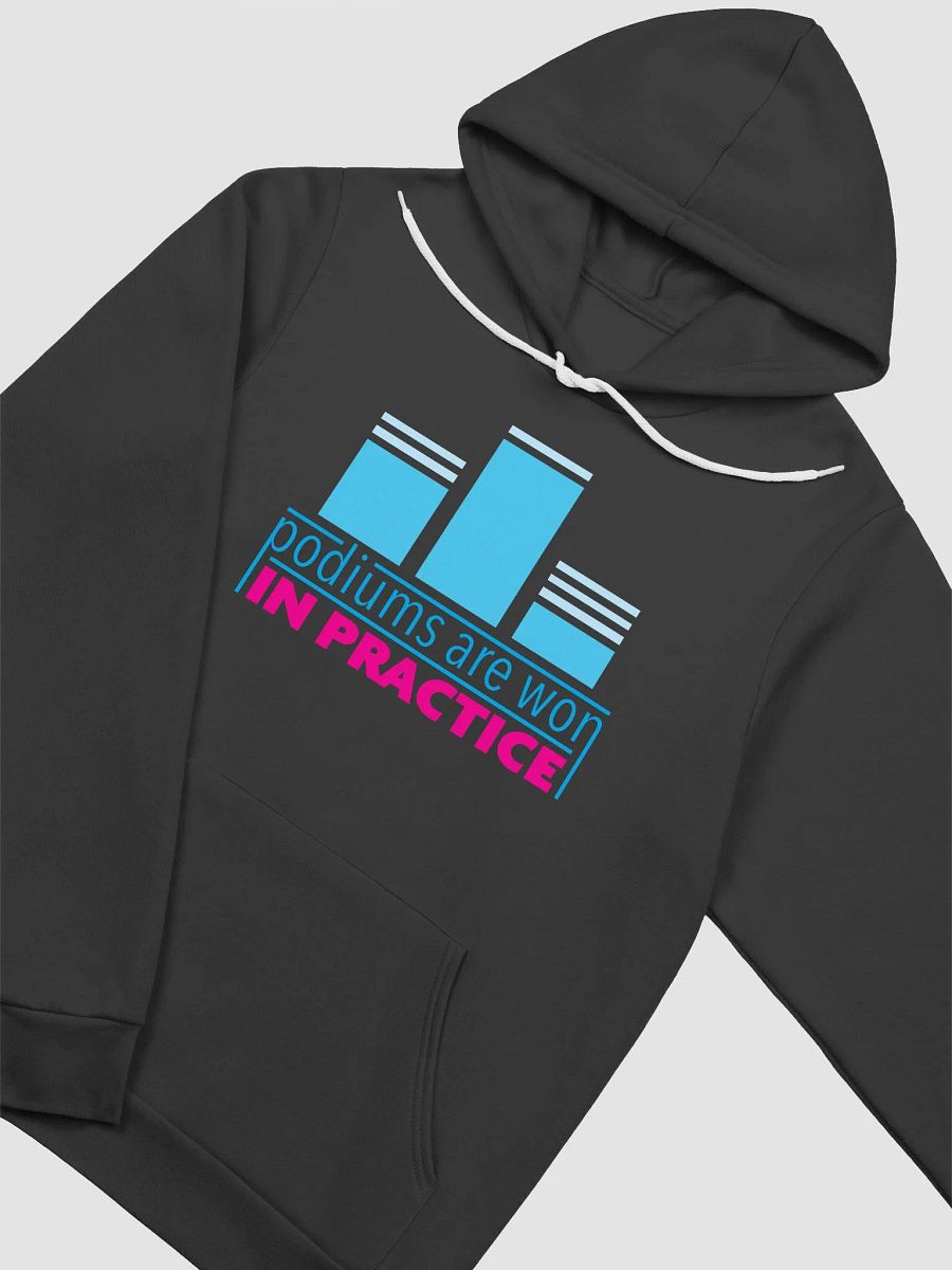 Podiums Are Won In Practice Hoodie: Blue & Pink product image (3)