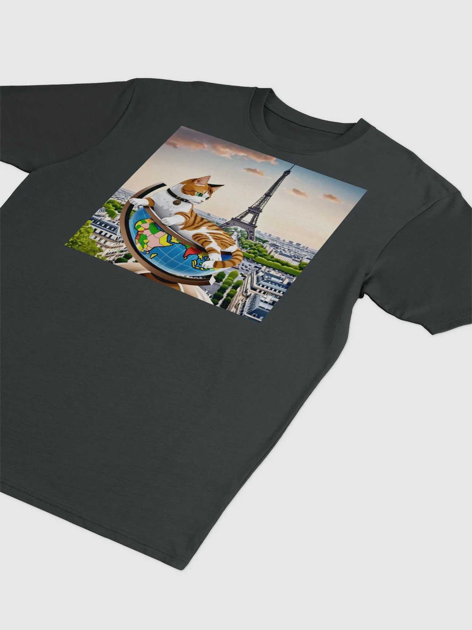 Whimsical Cat in Paris Men's Tee product image (3)