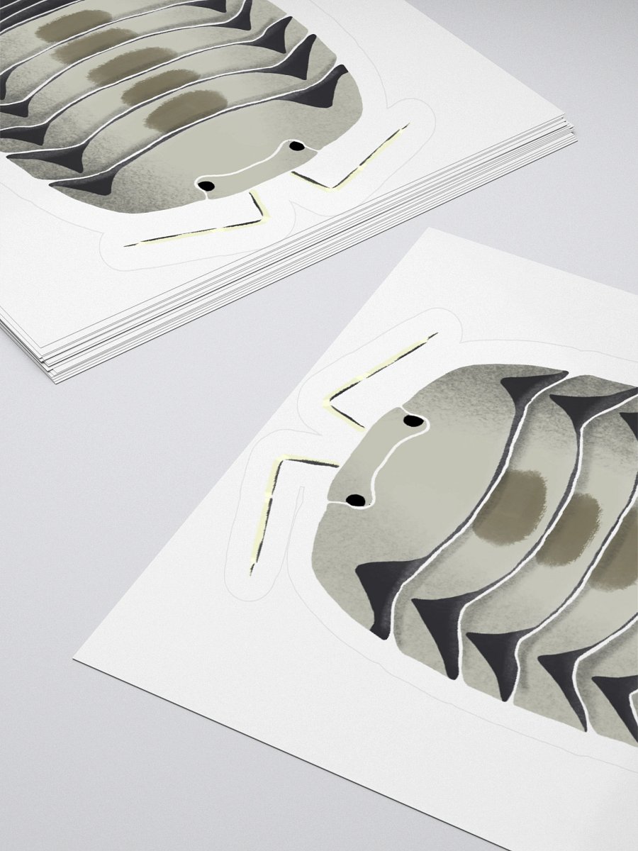 White Tiger Isopod Sticker product image (15)