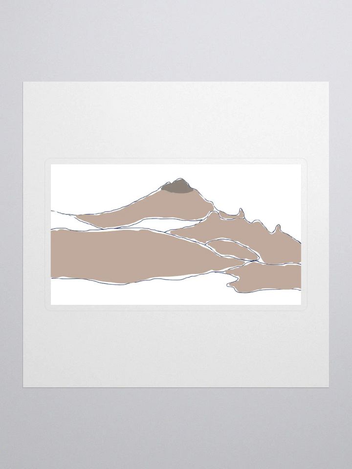 Gilbert Peak sticker (tan sketch) product image (1)