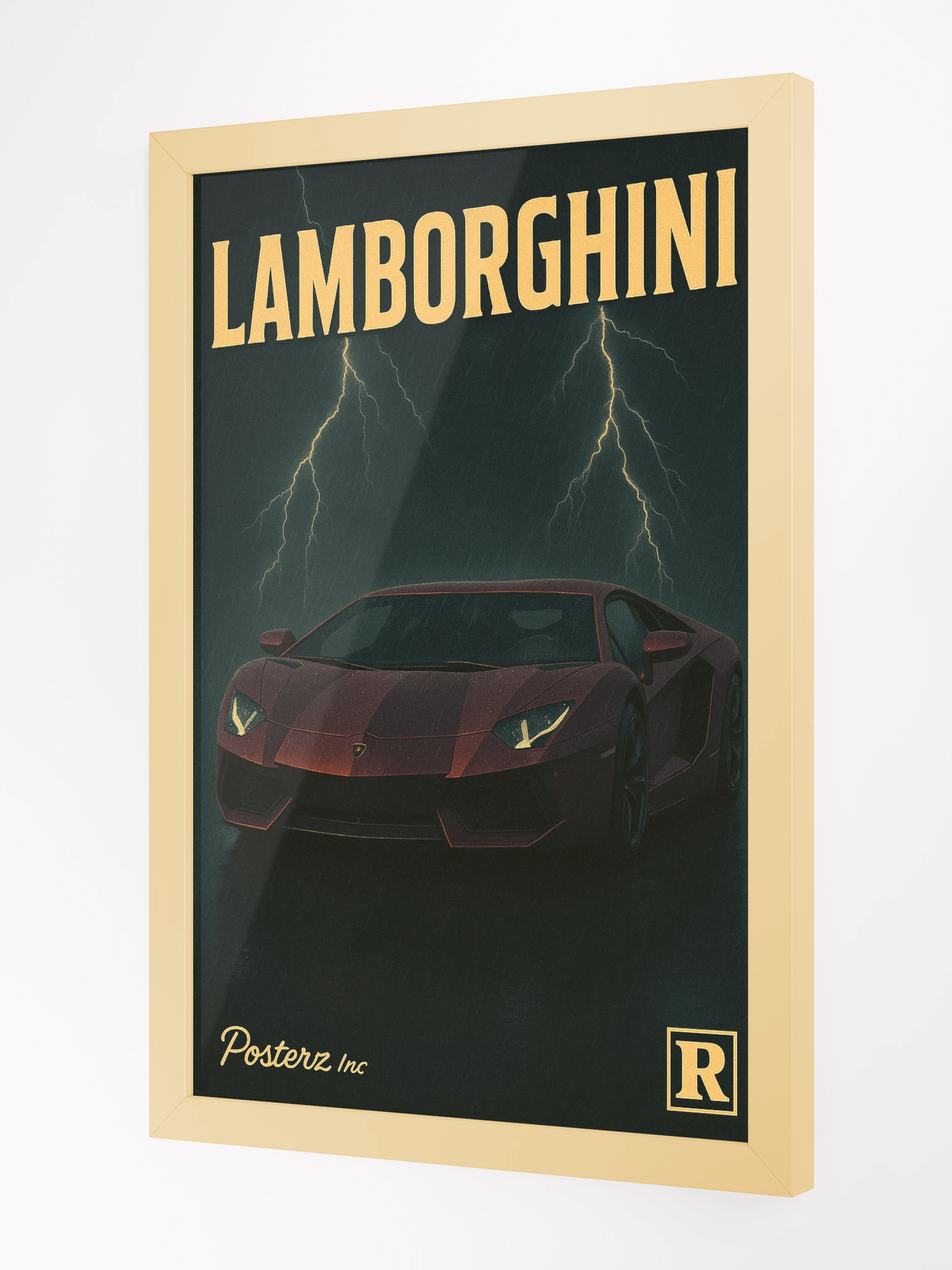 Lambo Thunder Cinematic Speed Poster product image (4)