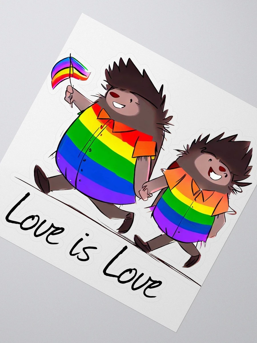 Love is Love Porcupine Sticker product image (2)