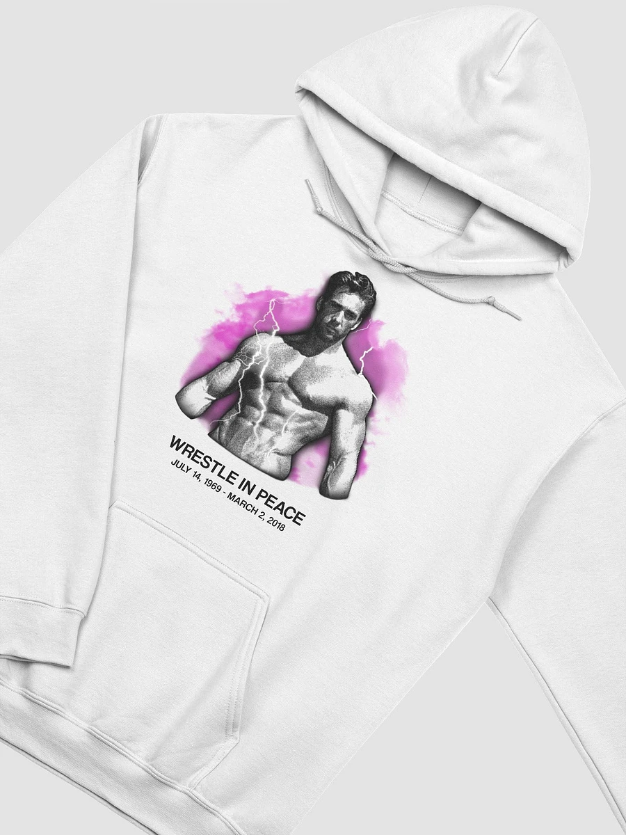 WRESTLE IN PEACE HOODIE (WHITE) product image (2)