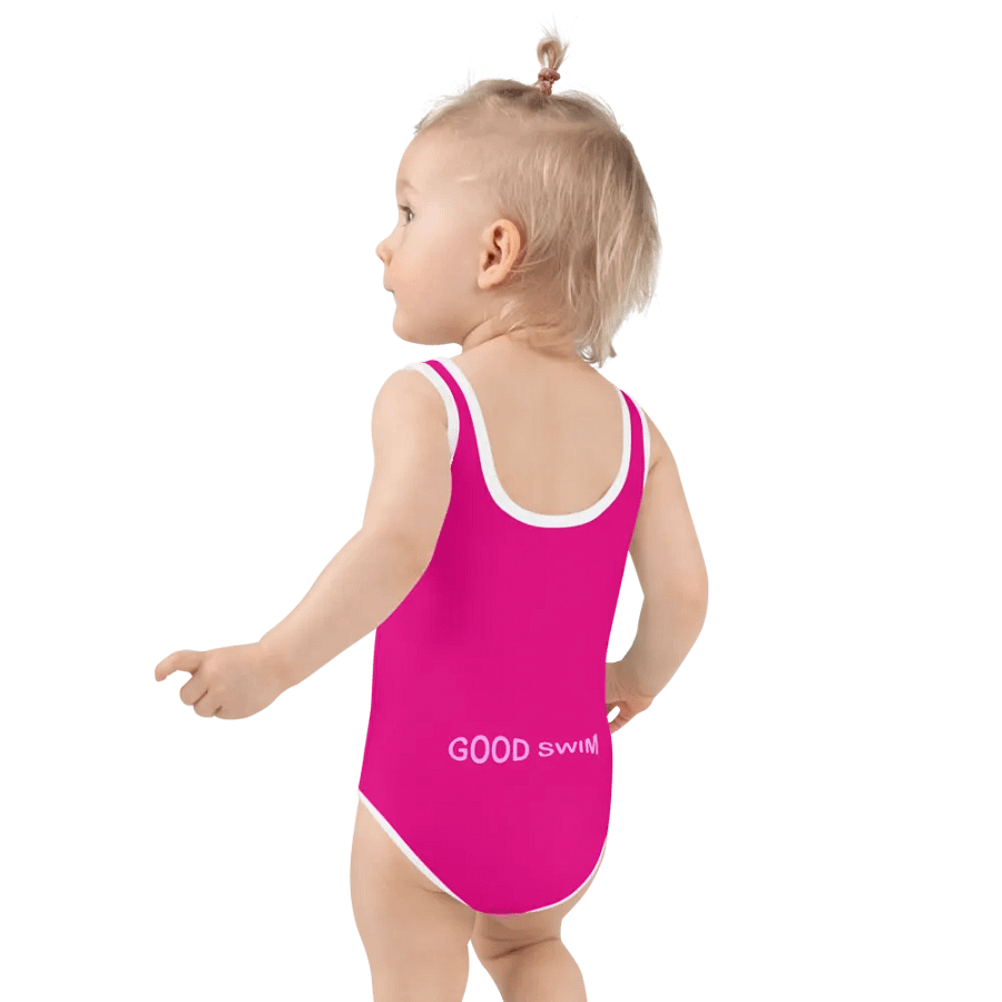 Good Swim Pink on Fuxia Kids Swimsuit product image (7)