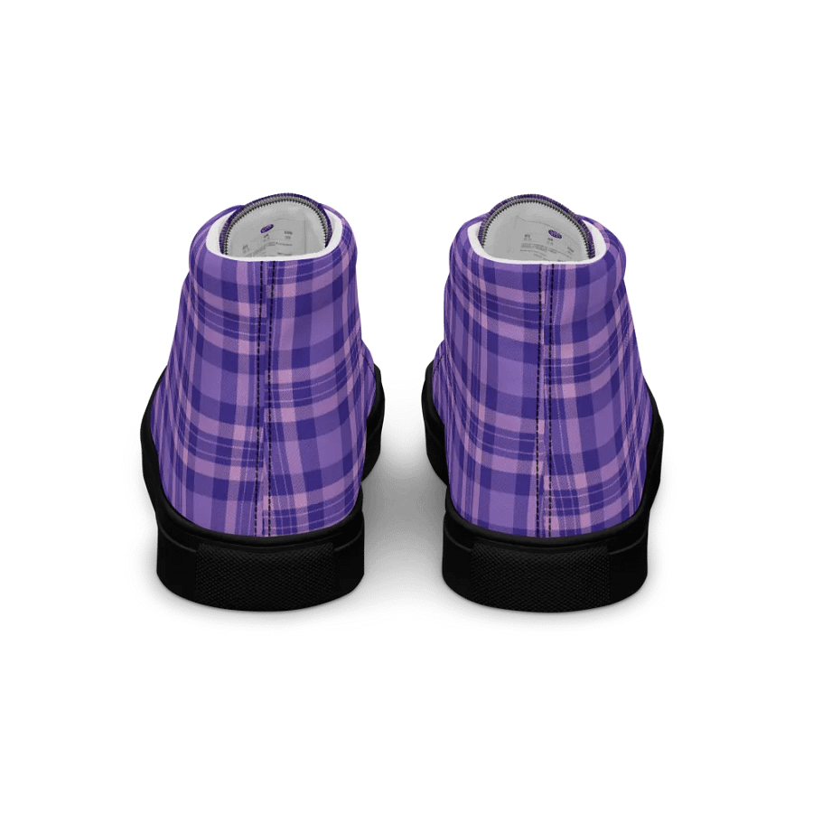 Women's Purple Tartan High Tops product image (4)
