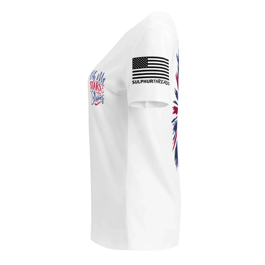 Starry Patriotic V-Neck Tee product image (4)