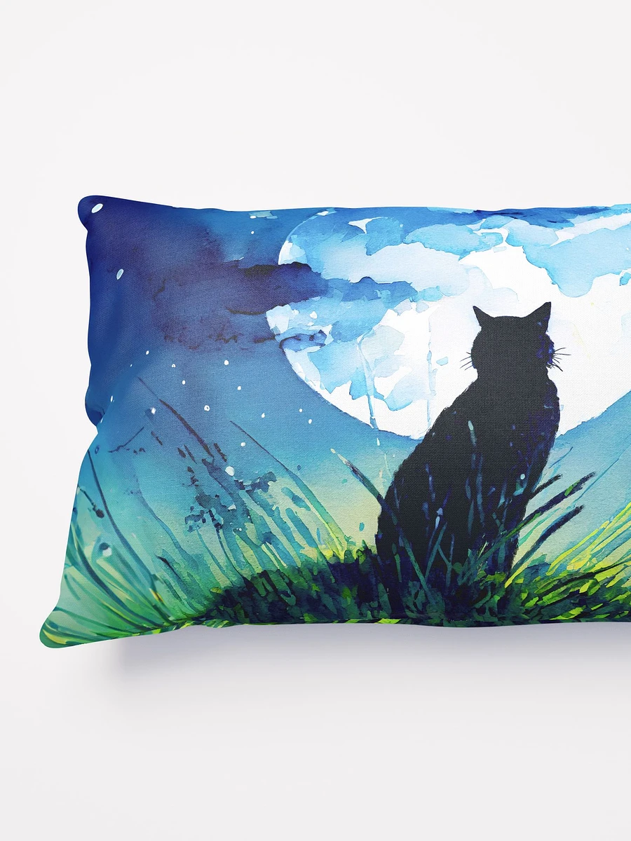 A Cat Sings To The Moon Throw Pillow product image (7)