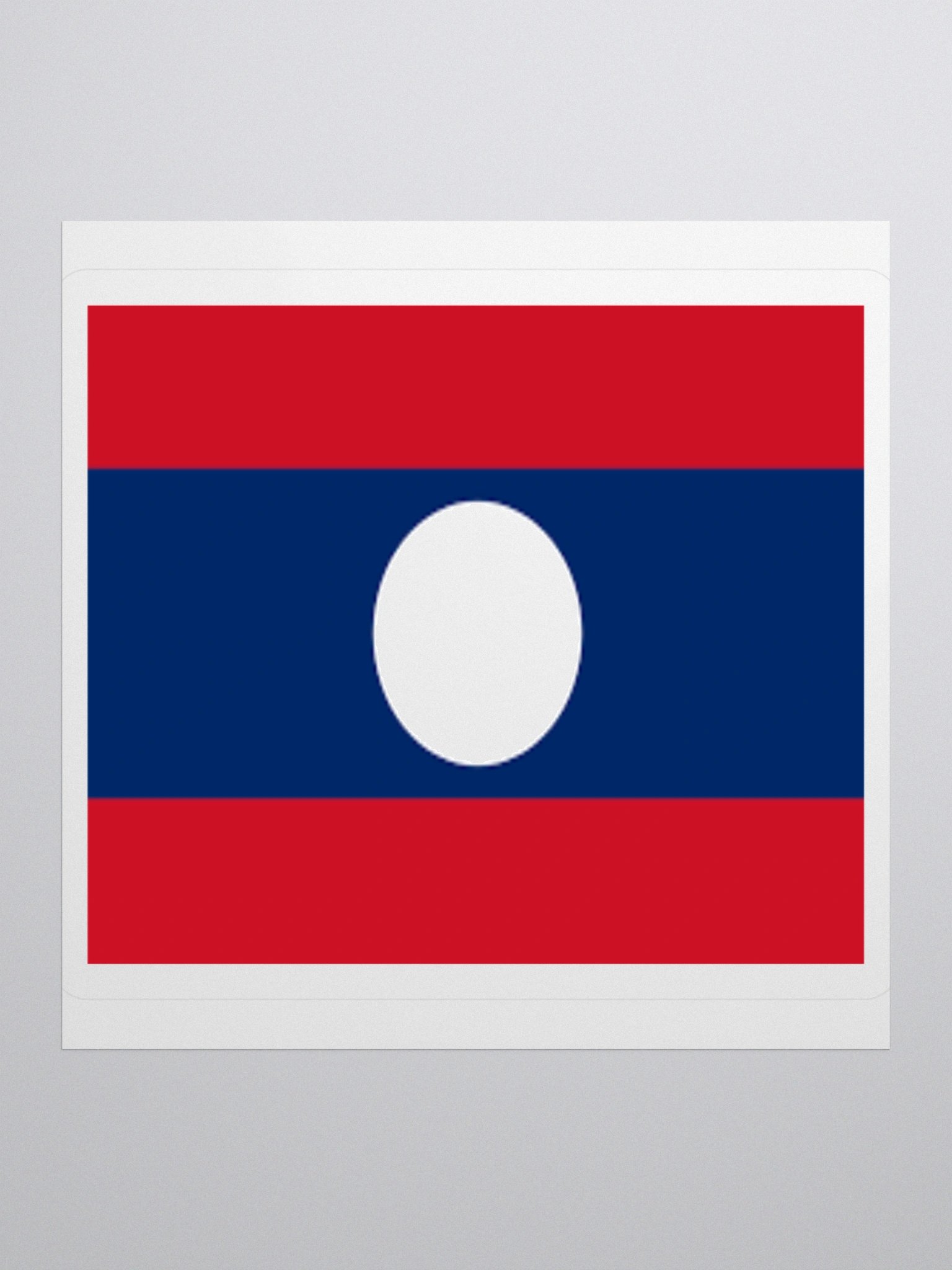 Laos Flag Sticker | Elephant Circle Design | Durable Vinyl | 3 Sizes product image (2)