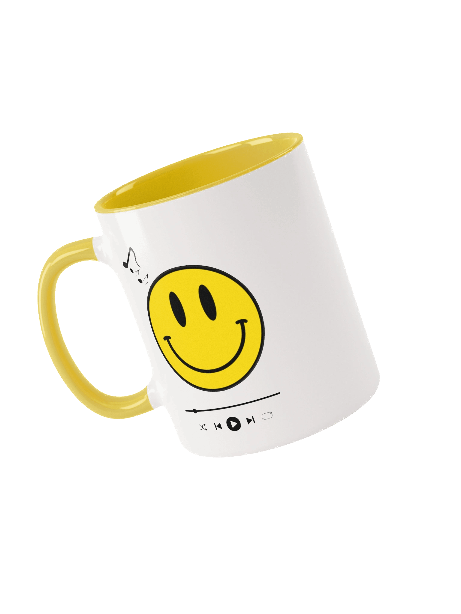 Smiley Face Ceramic Music Mug product image (3)