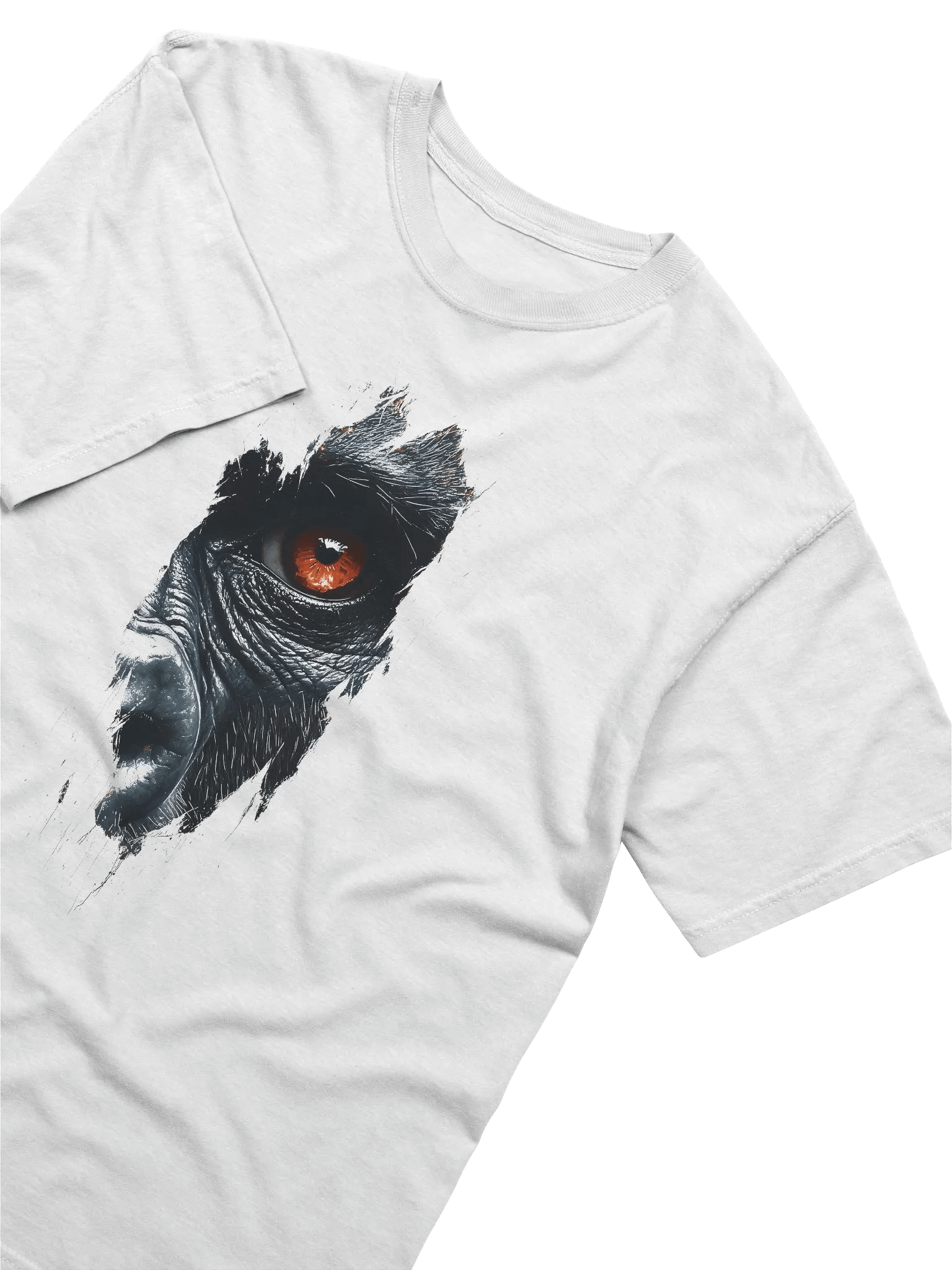 Gorilla Face Art T-Shirt, Wild Animal Graphic Tee product image (6)