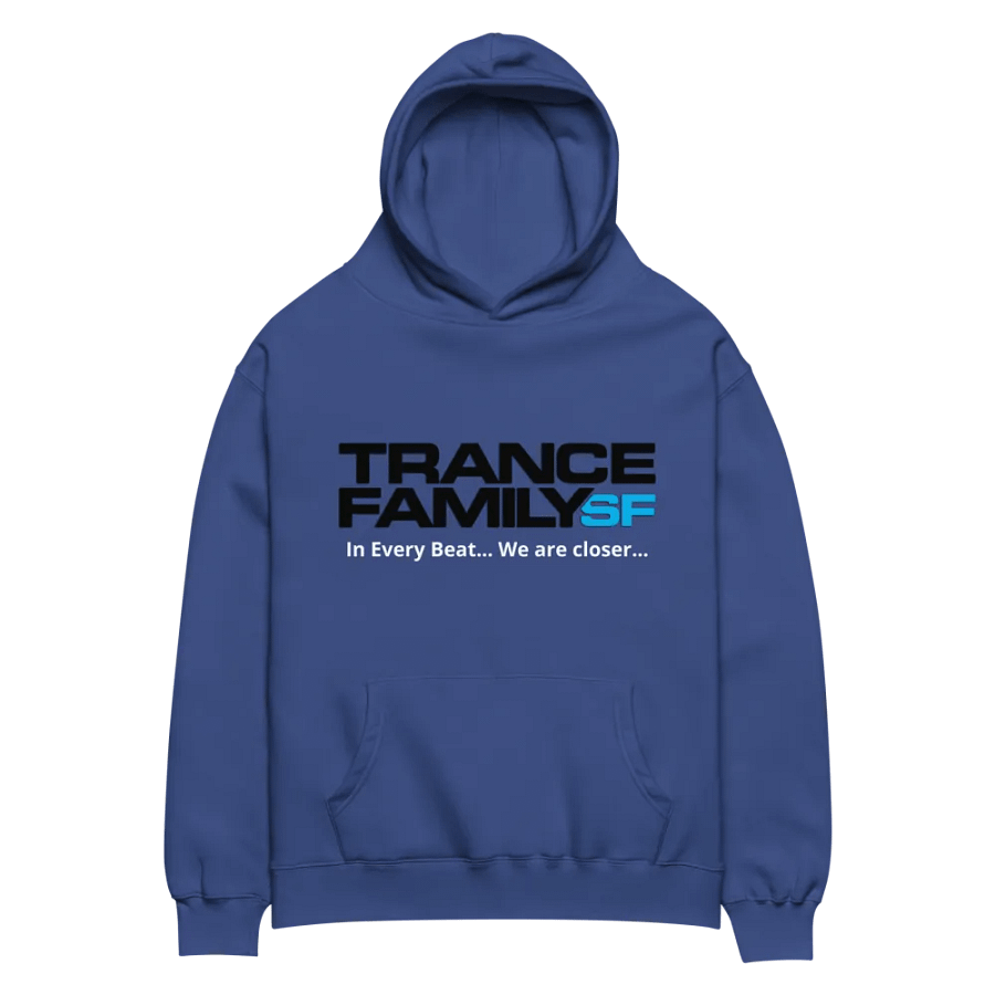 TranceFamilySF Blackover Blue No Zip Hoodie product image (2)