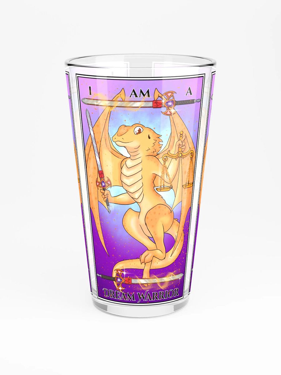 Day of the Dragon "Justice" Tarot Card Pint Glass product image (3)