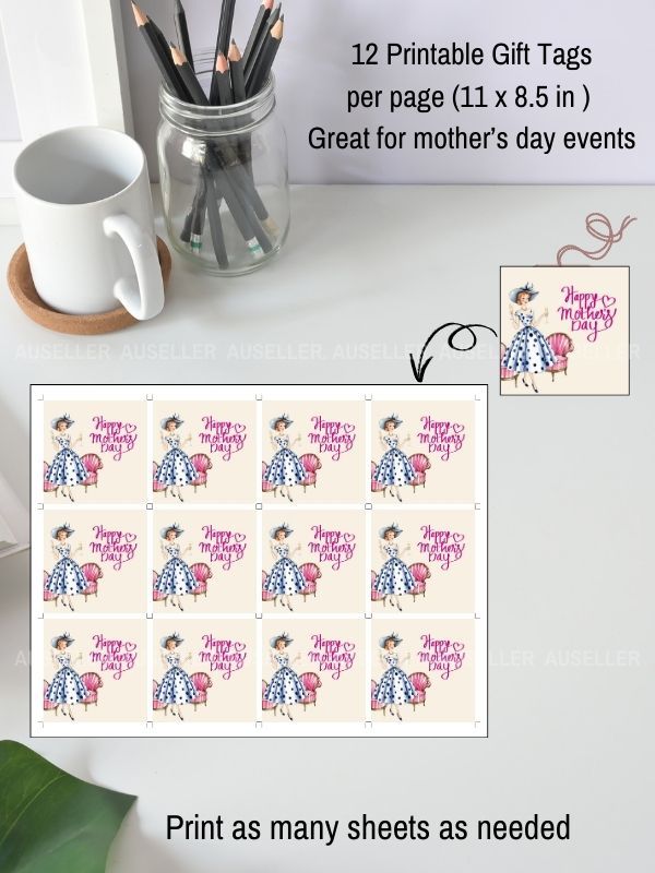 Mother's Day Brunch Invitation Bundle - Lady With Champagne product image (5)