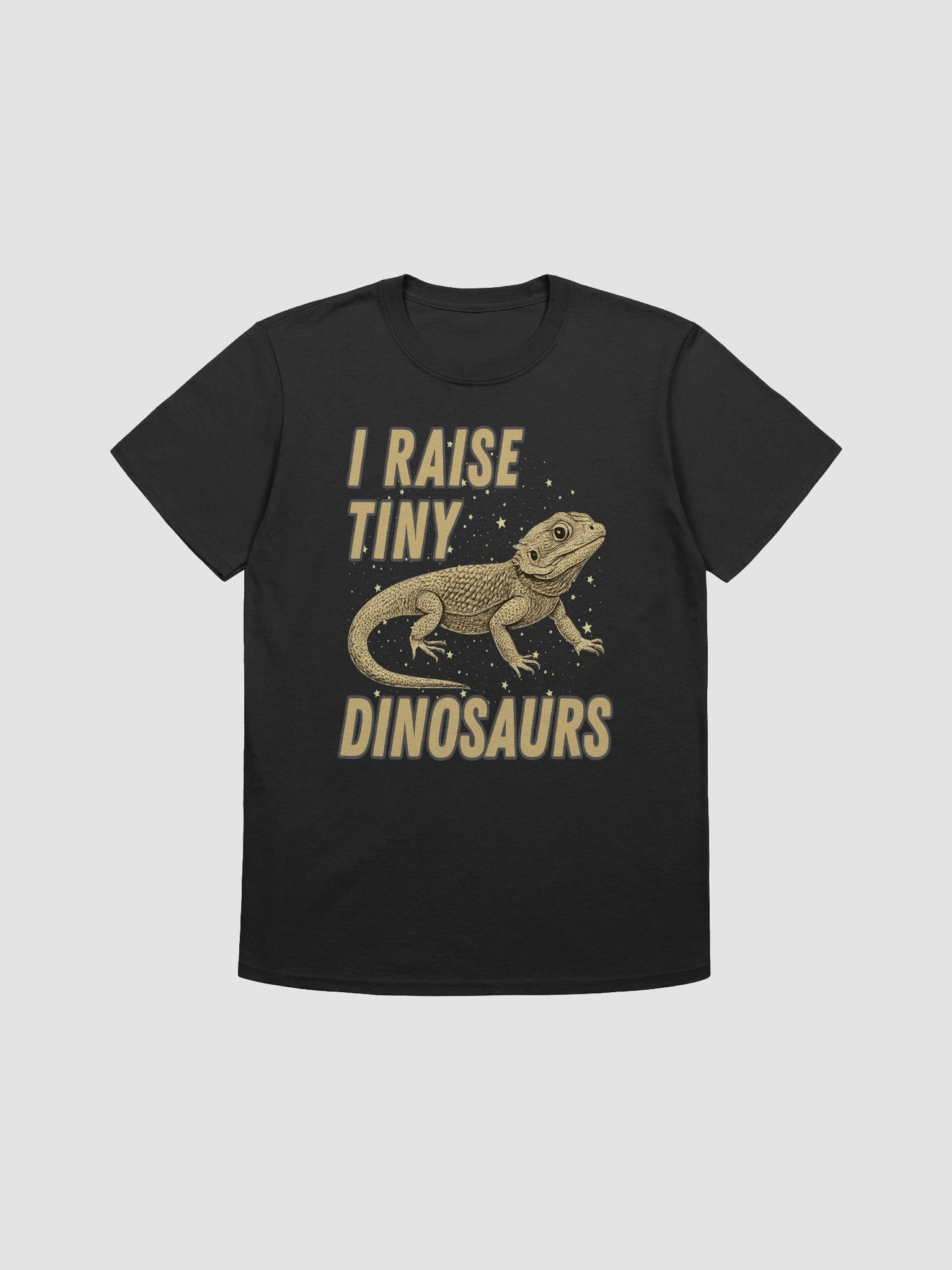 Funny Bearded Dragon T-Shirt I Raise Tiny Dinosaurs Unisex Tee product image (1)