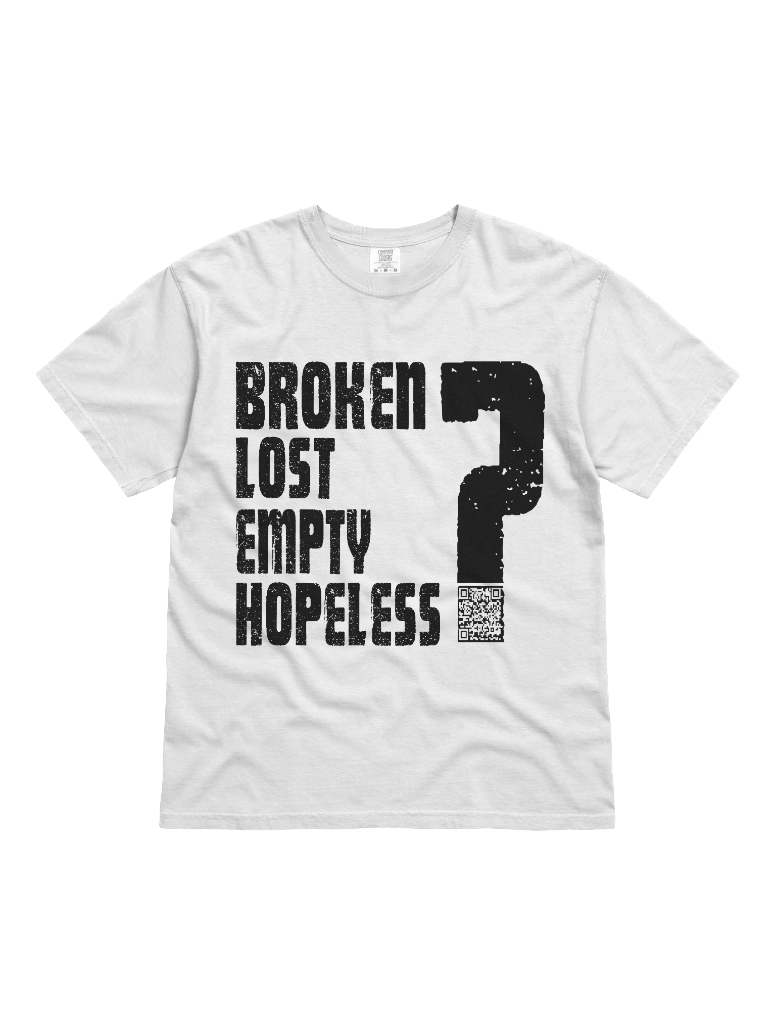 QR Code Heavy Tee (Black Text) product image (6)
