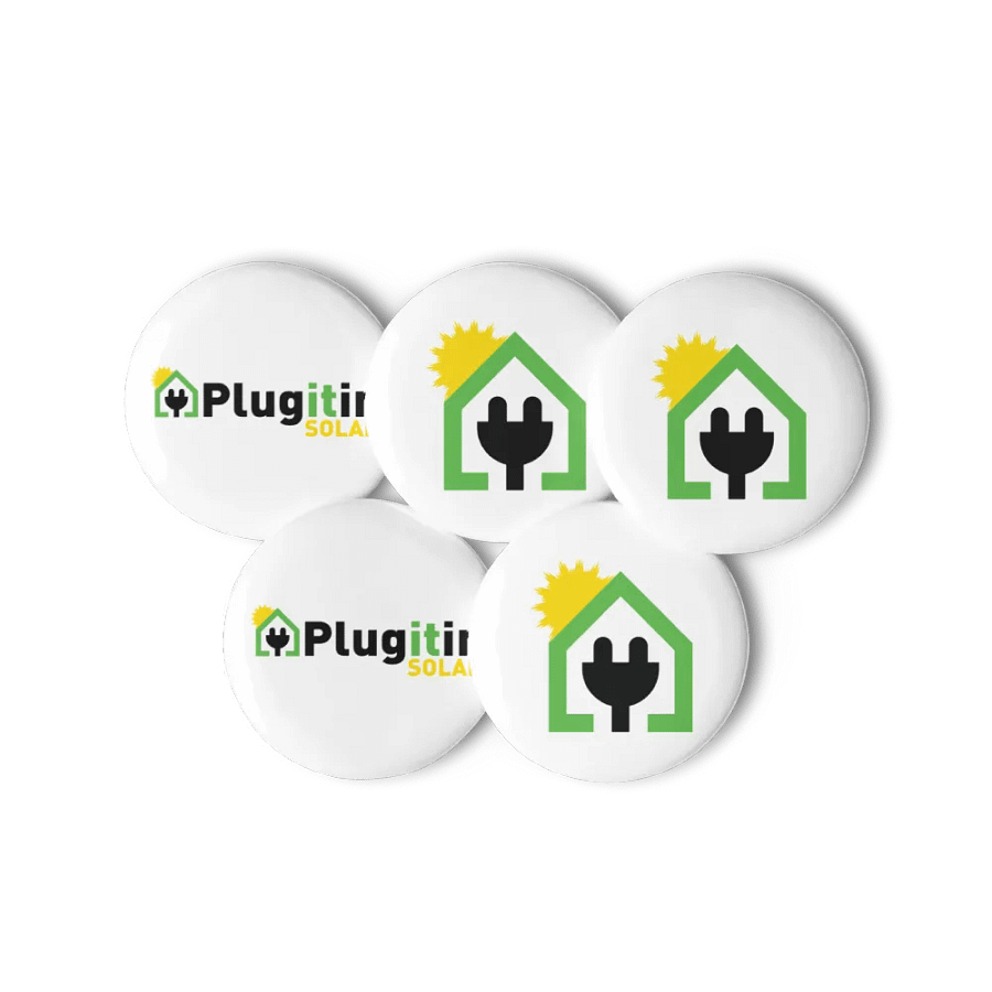 Plug It In Solar High-Quality Set of Pin Buttons product image (11)
