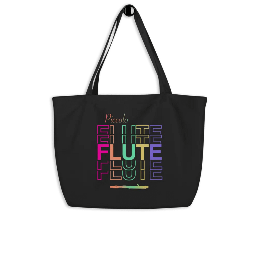 Symmetrical Flute Graphic Tote Bag - Piccolo product image (9)