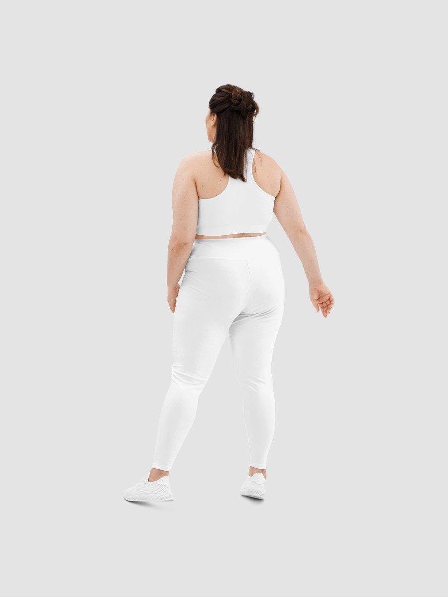 Bear Clan Plus Size Leggings - White product image (3)