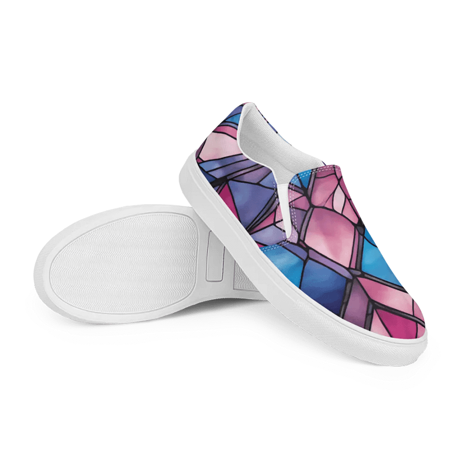 Geometric Glow Men's Slip-On Canvas Shoes product image (12)
