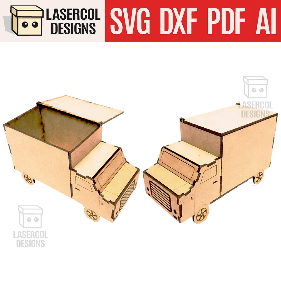 Box Car - Laser Cut Files product image (1)