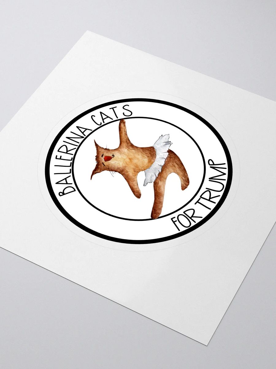 Dancing Ballerina Cat For Trump Sticker product image (3)