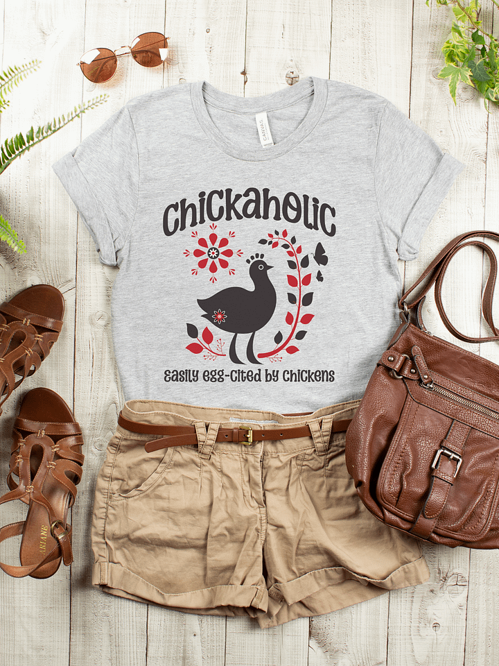 Chickaholic Chicken Shirt product image (1)