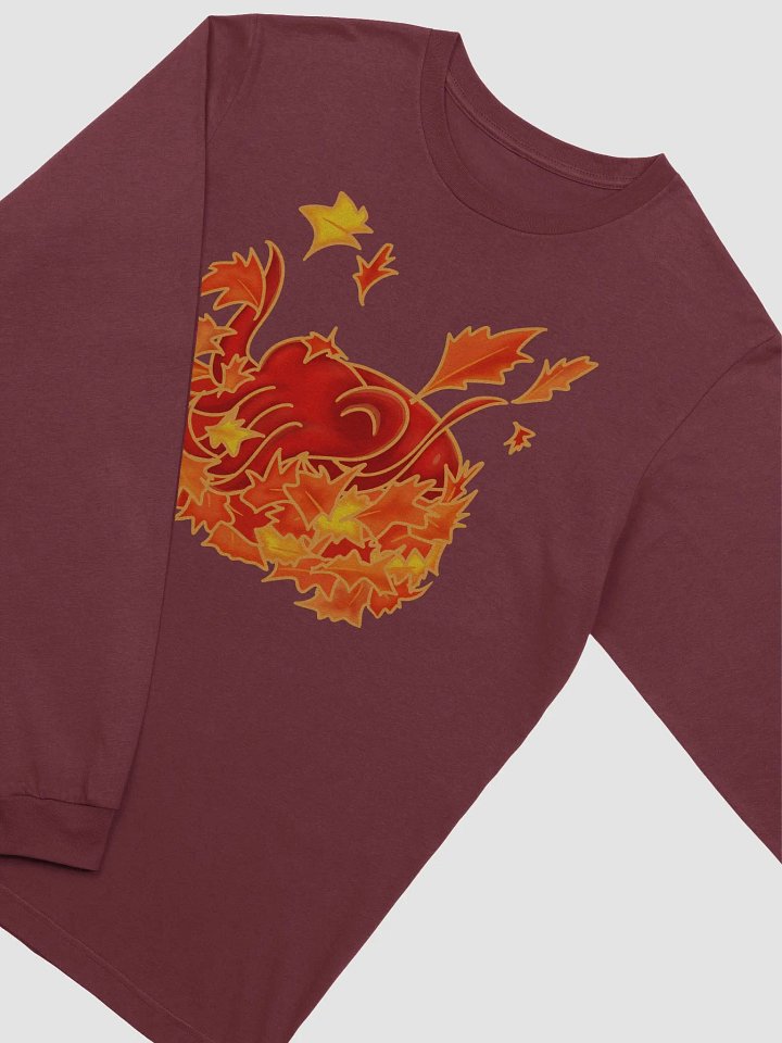 Leafpile Cuttlefish playing in Autumn Leaves- long sleeve tee product image (33)