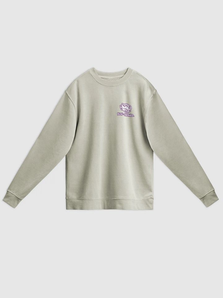 BUSY-BRAINED (sm. lined design, #763D7D) printed pigment crewneck product image (7)