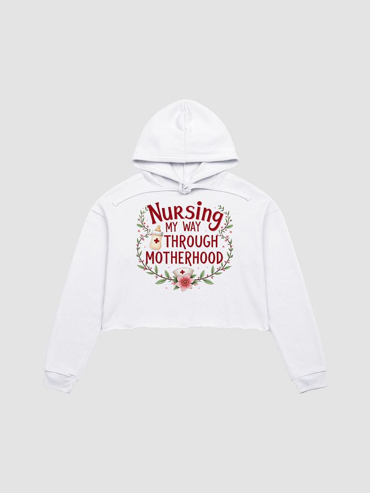 Motherhood Nursing Chic Crop Hoodie product image (4)