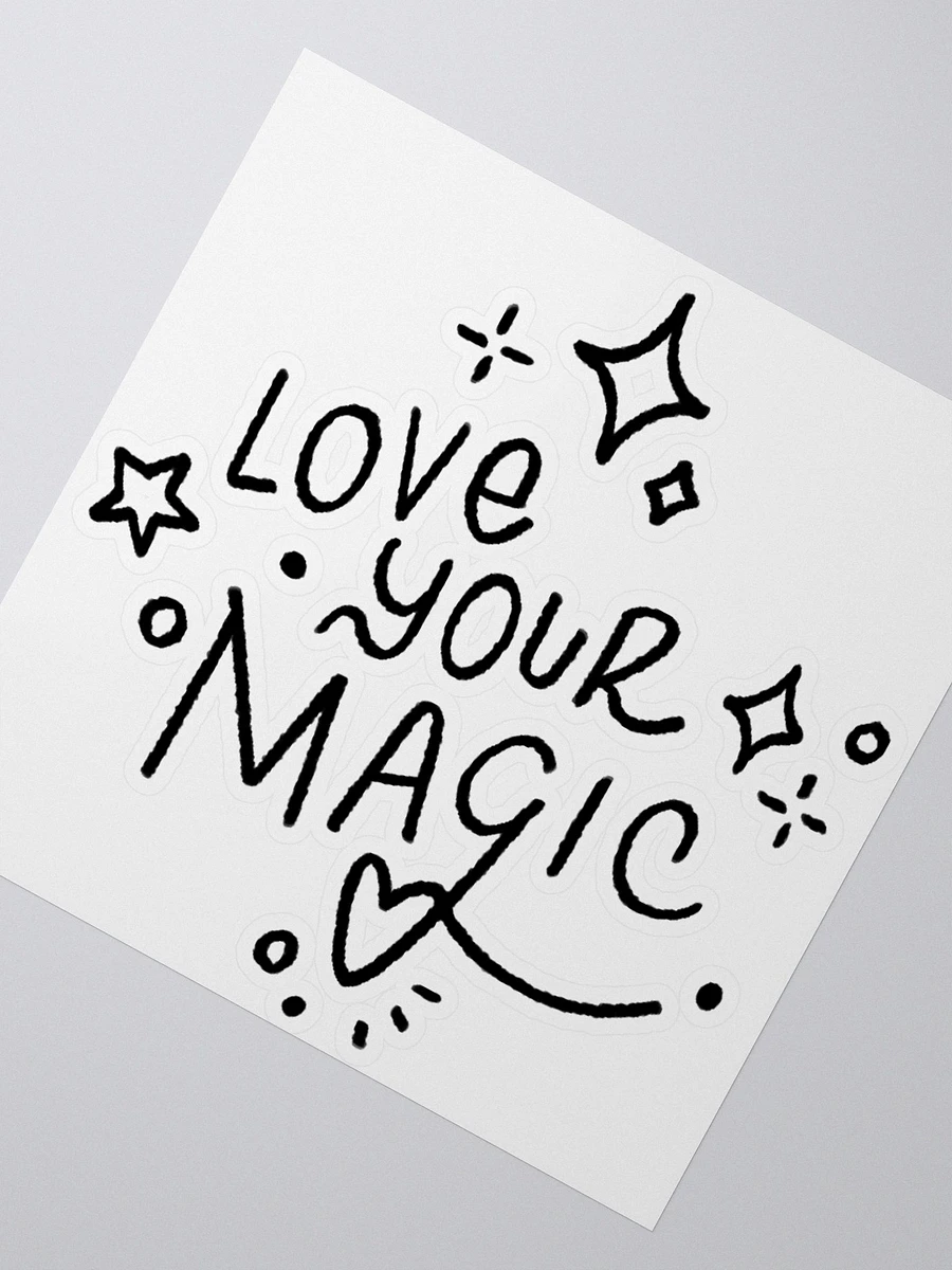 LOVE YOUR MAGIC STICKER (BLACK) product image (2)