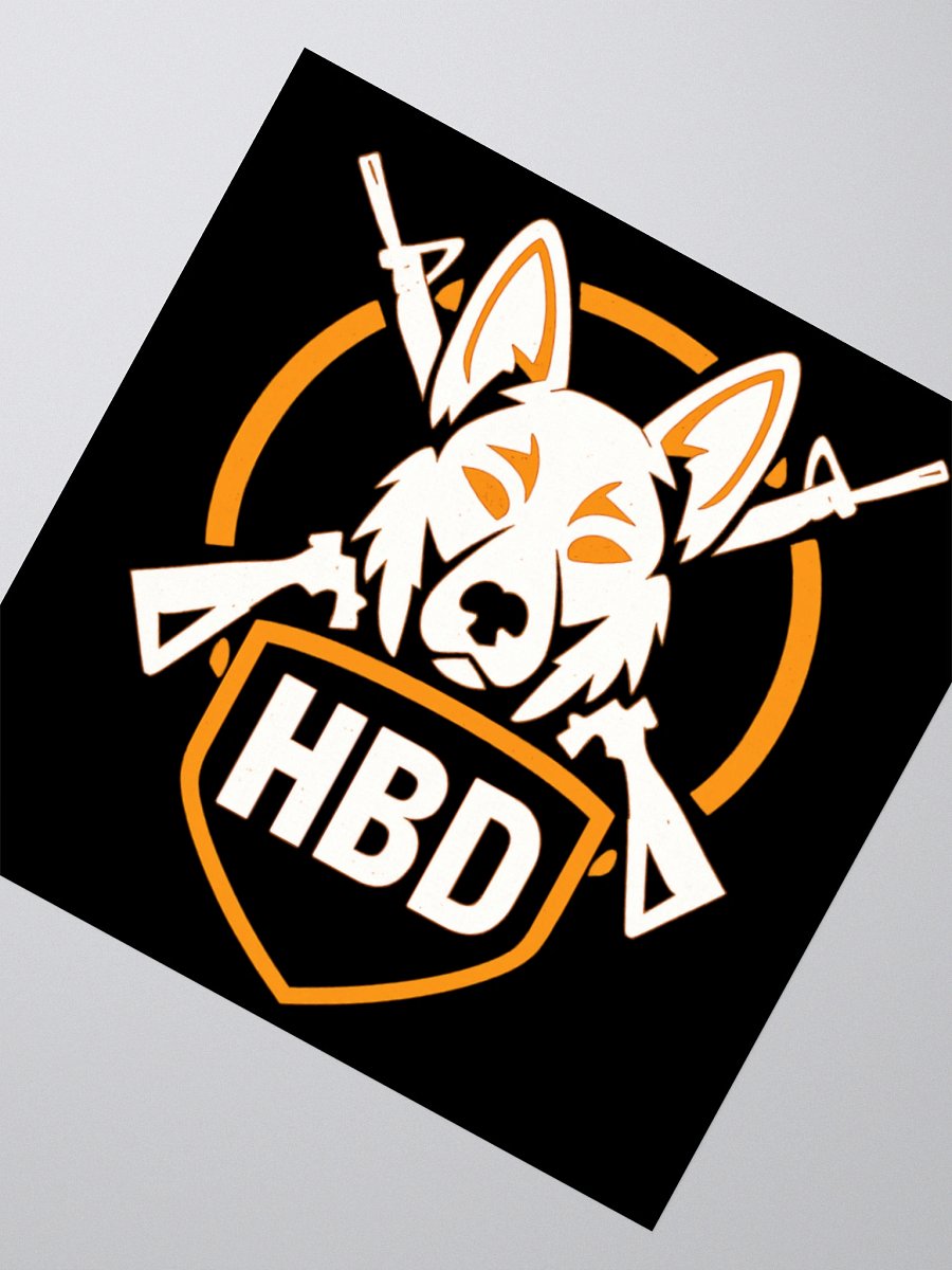 HBD Gaming Black Dog Head Decal product image (5)