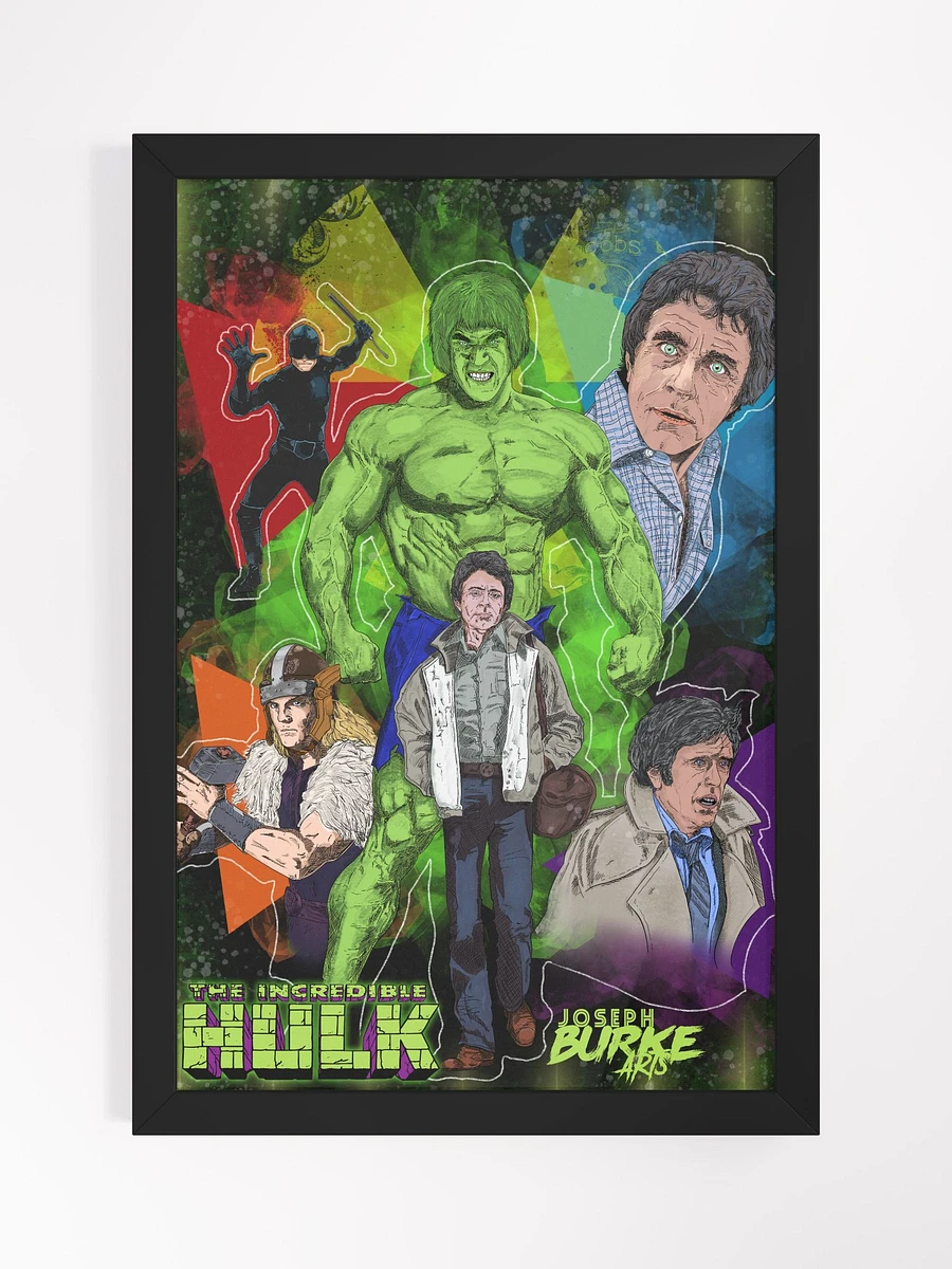 The Incredible Hulk TV Series Framed 12x18 Art product image (2)