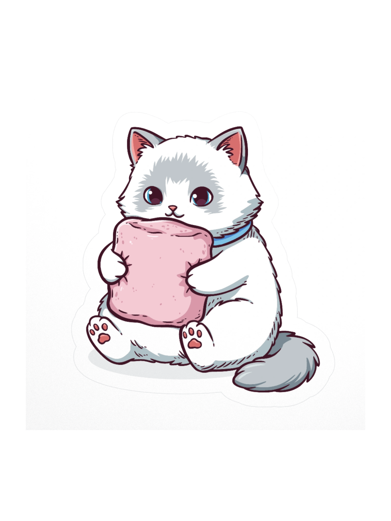 Ragdoll Kitten Marshmallow Stickers product image (3)