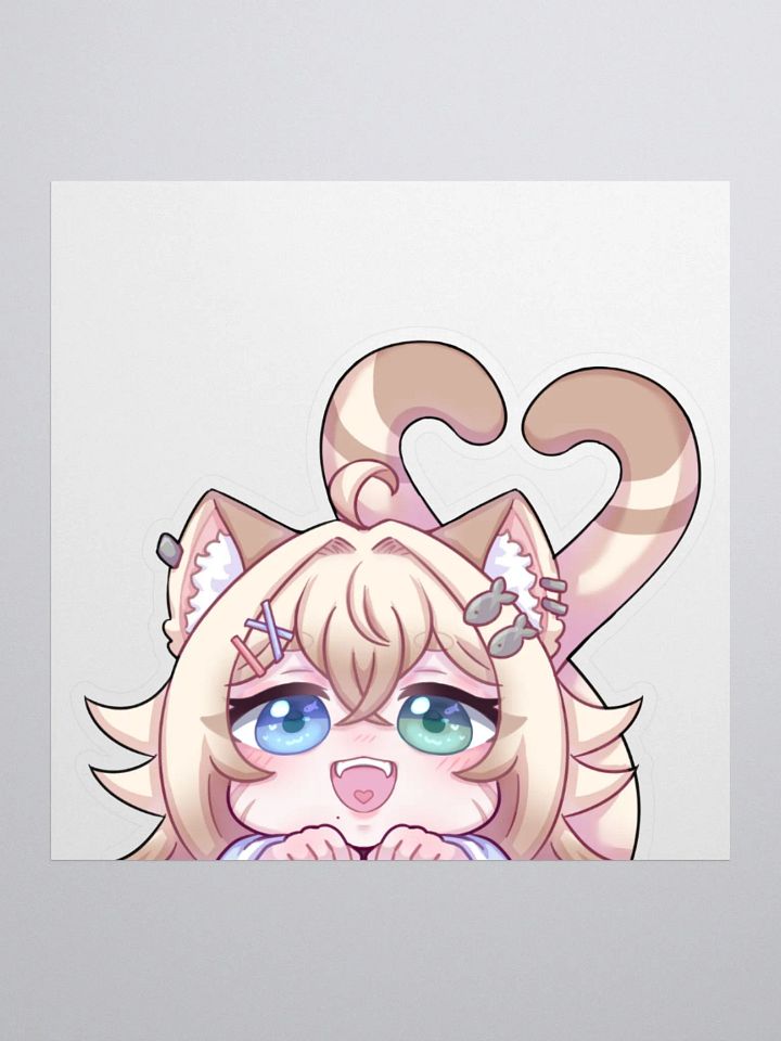 Kitten Peeker Sticker product image (1)