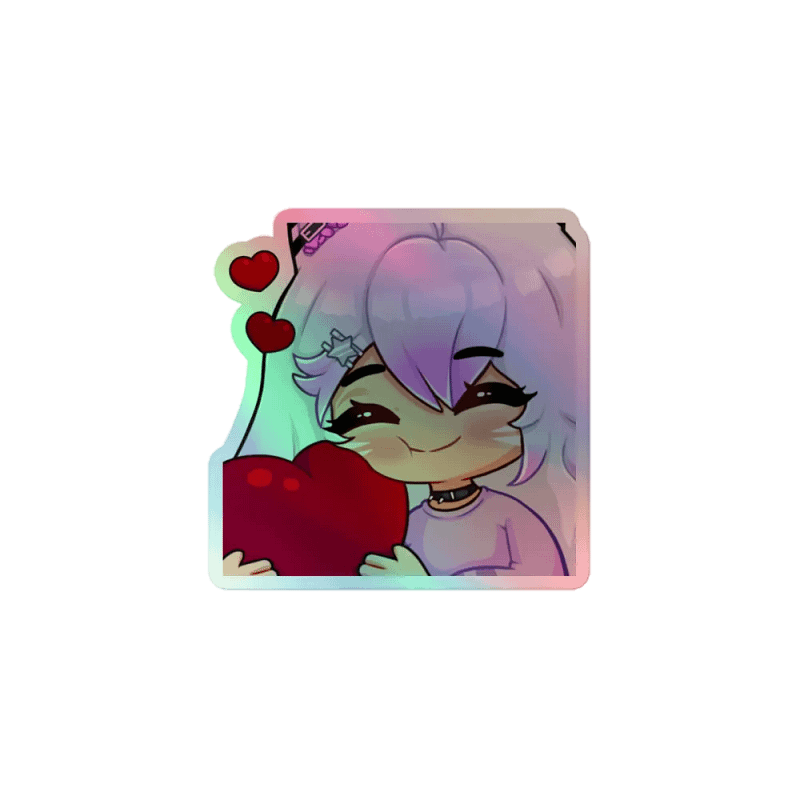Meepa Love Holographic Sticker