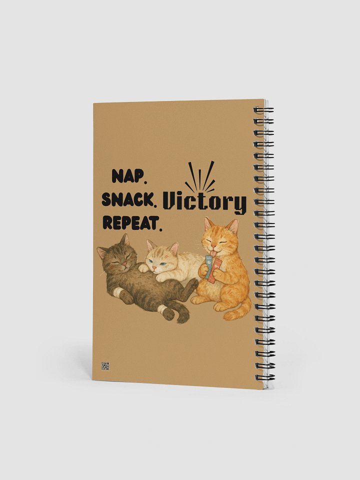 Nap Hard – Win Harder Cat Notebook product image (2)