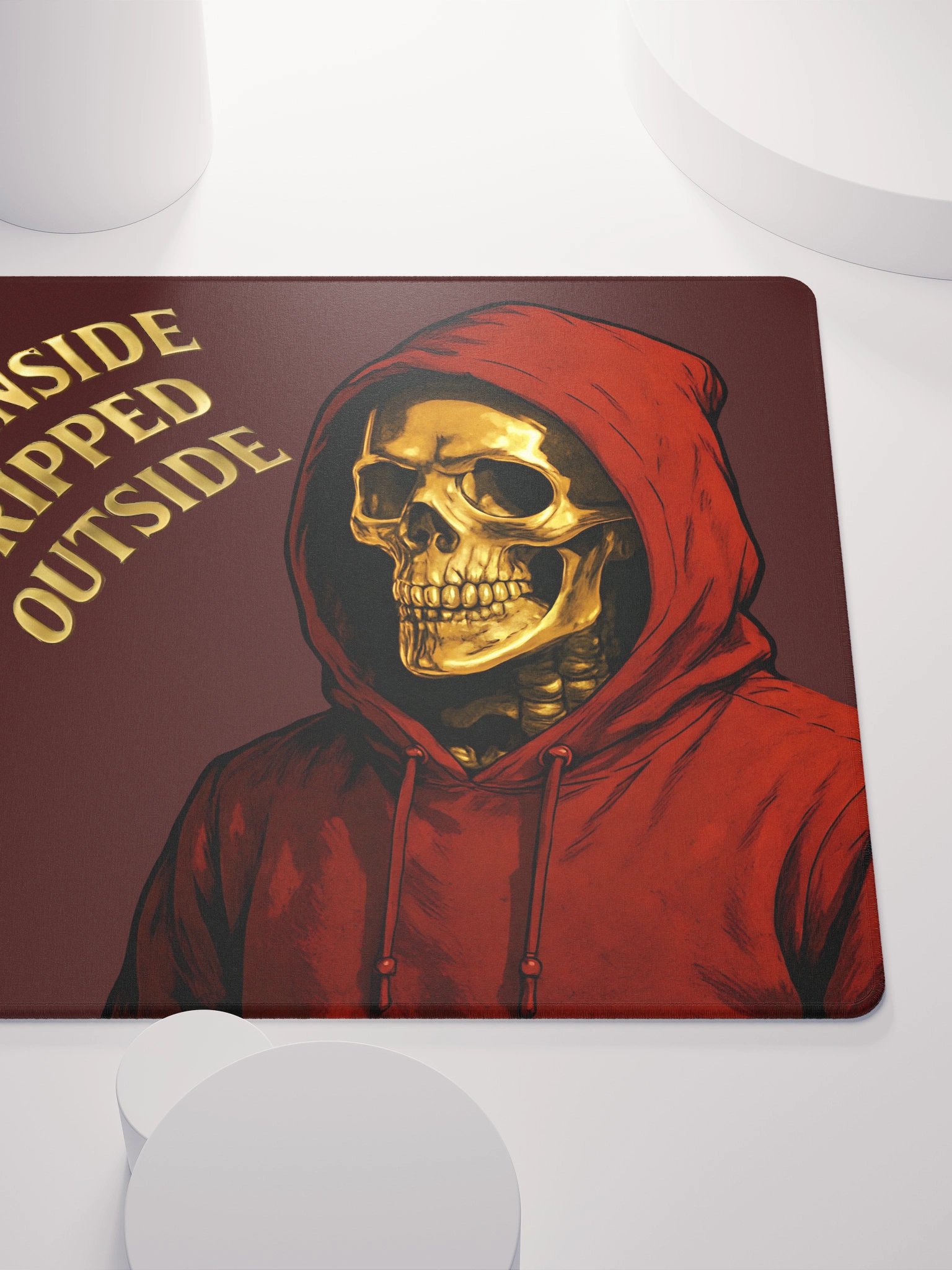 Specter LIMITED EDITION Gold-Rush Skull Gaming Mouse Pad product image (5)