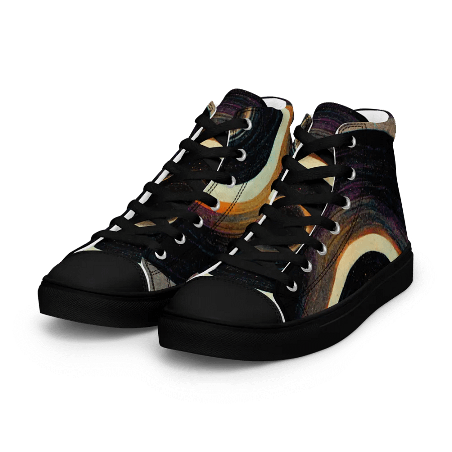 Retro Rings Women's canvas High Tops product image (6)