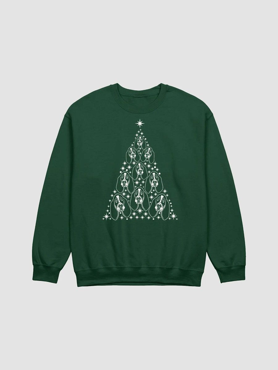 Basset Hound Christmas Tree Sweatshirt Design for Basset Hound Paw-rents product image (13)
