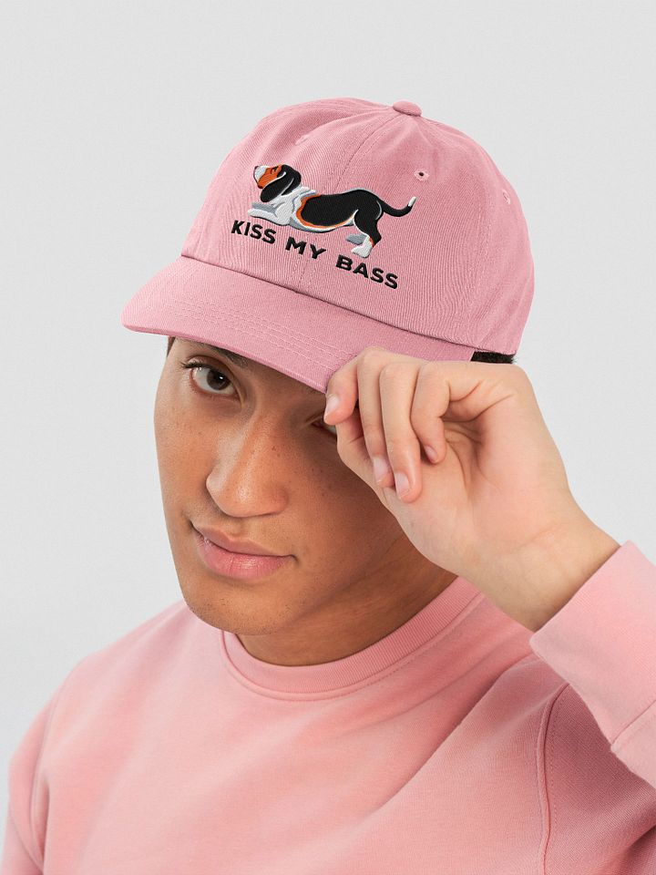 Kiss My Bass Classic Dad Hat(Embroidered) of a Basset Hound(Tricolor) product image (26)