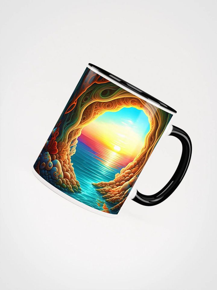 Sunset Serenity Cave Ceramic Mug product image (1)