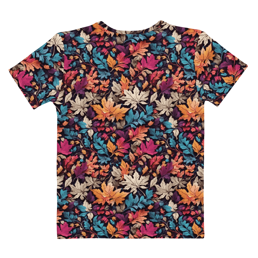Leaf Pattern All Over Print T-shirt product image (9)