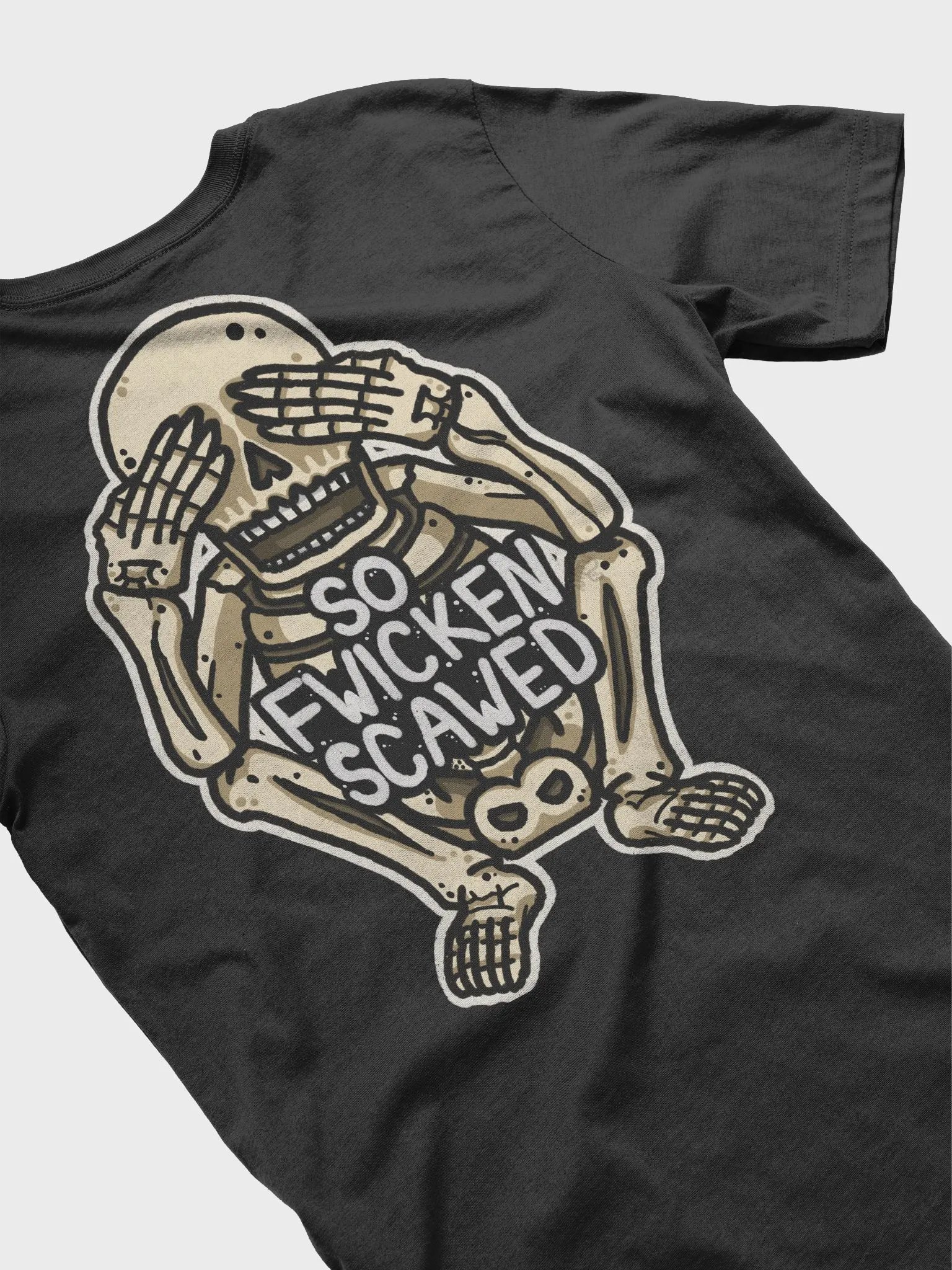 Back Print So Fwicken Scawed T-Shirt product image (40)