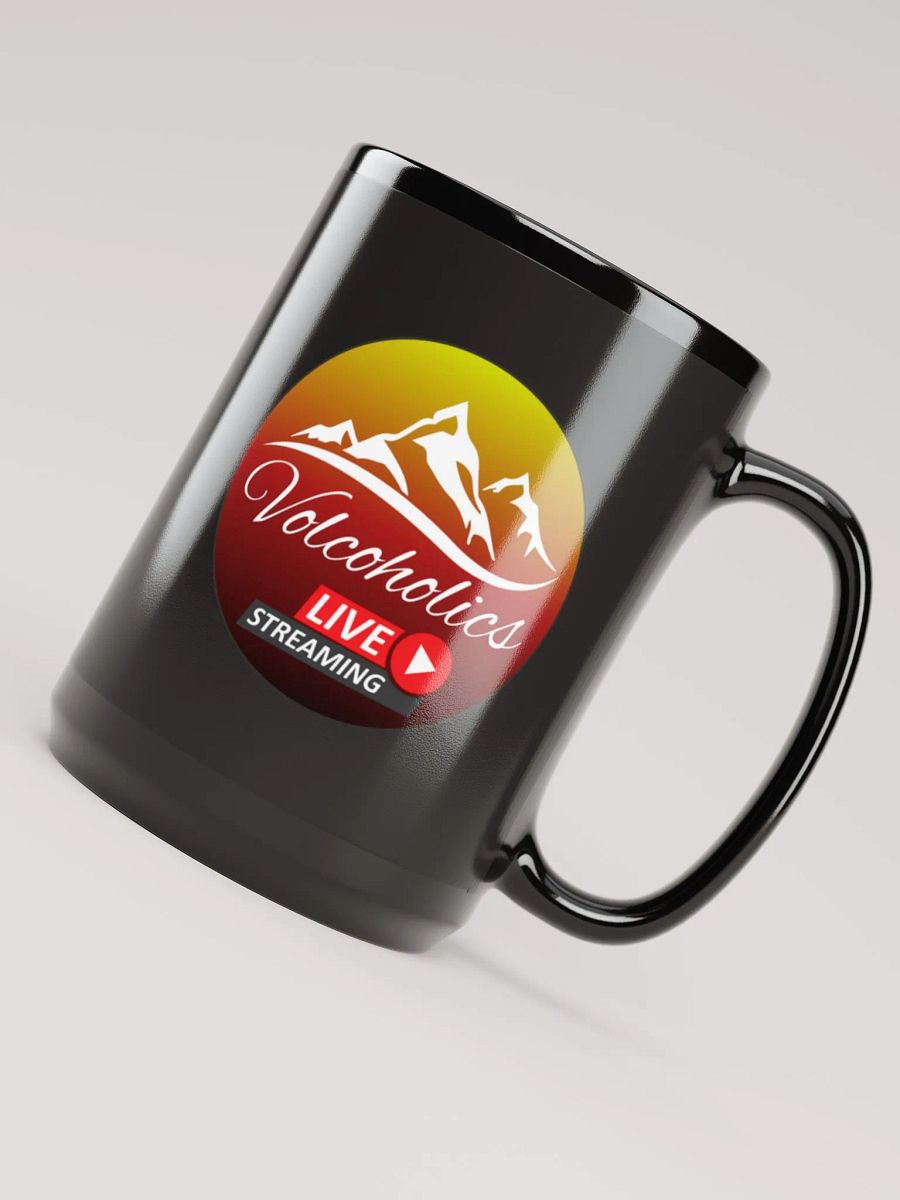 Lava-Inspired Black Glossy Mug product image (6)