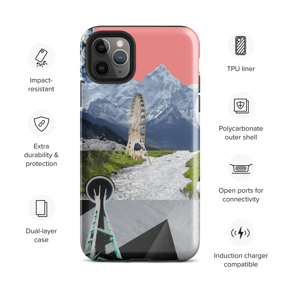 pnw/seattle themed collage iphone case product image (35)