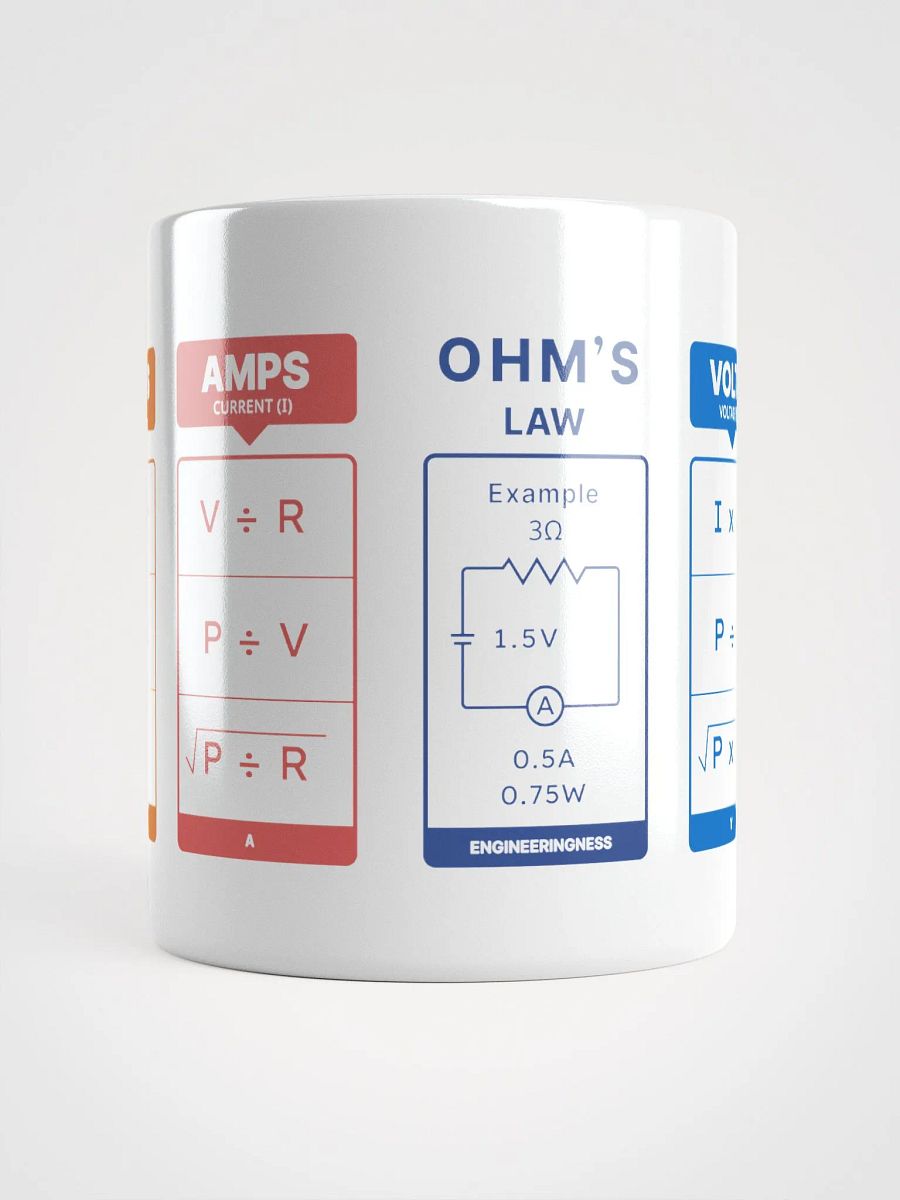 Electrical Formulas - Ceramic Mug product image (14)
