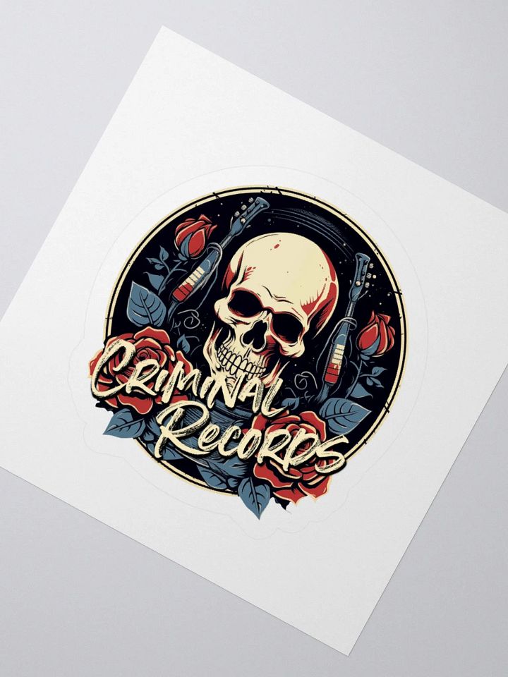 Criminal Records Kiss Cut Sticker product image (2)