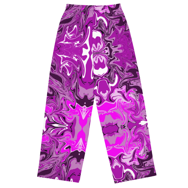 Pink Swirl Unisex Wide Leg Bottoms product image (2)